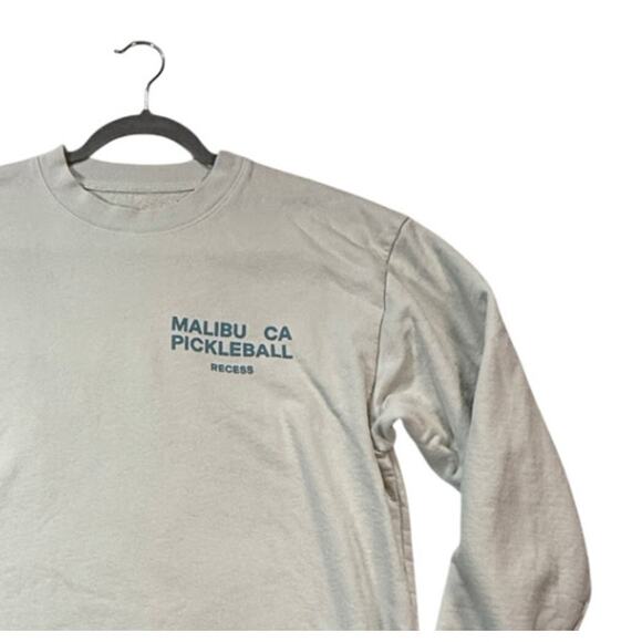 Recess Pickleball Crewneck Sweatshirt Women's Medium Malibu, CA - Picture 1 of 5